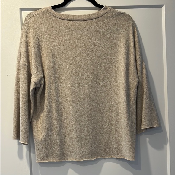 Beige Pearl Embellished Sweater - Picture 2 of 5